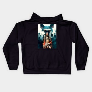 National Native American Heritage Month: "The Strength of the Wolf is the Pack, and the Strength of the Pack is the Wolf" Osage Nation Proverb Kids Hoodie